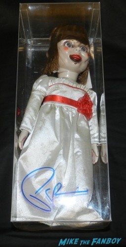 The Conjuring Annabelle promo doll signed autograph patrick wilson