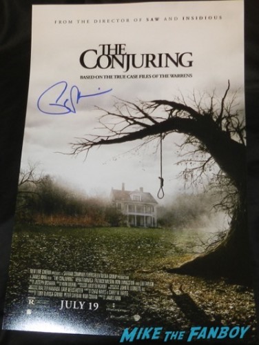 Patrick Wilson signed autograph the conjuring mini poster