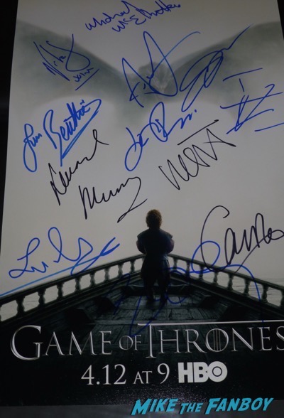 Game of thrones signed autograph SEASON 3 Poster