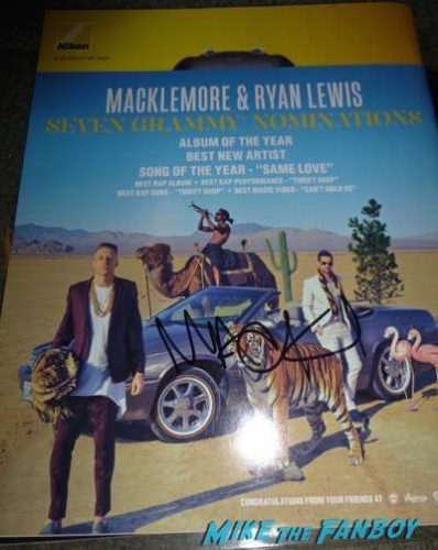 Ben Haggerty Macklemore signed autograph lp album