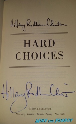 Hillary Clinton signed autograph book it takes a village