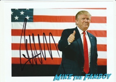 Donald Trump Signed autograph photo