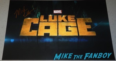 mike colter signed autograph luke cage poster