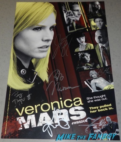 Kristen Ritter signed autograph veronica mars movie poster SDCC