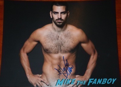 Nyle Dimarco signed autograph shirtless naked photo model no shirt muscle 3