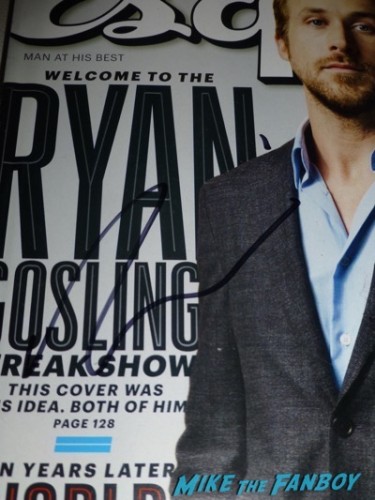 Ryan Gosling signed esquire magazine autograph PSA