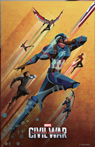 Captain America Civil war free poster