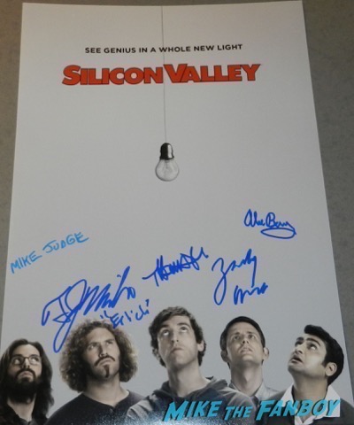 Silicon Valley signed autograph poster tj miller zach woods psa