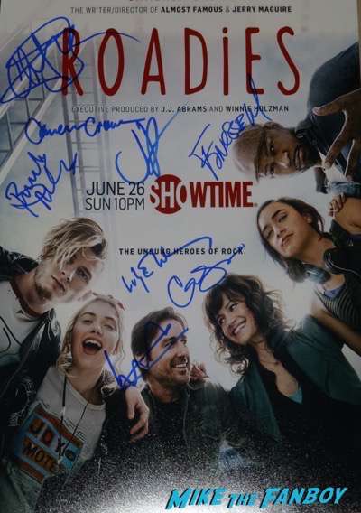Roadies cast signed autograph Poster cameron crowe