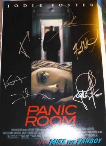 kristen stewart signed autograph panic room poster