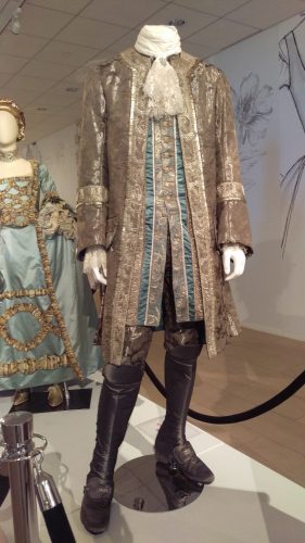 Comte St. Germain (Silver suit with metal trim and turquoise waistcoat with silver embellishments)