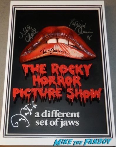 Rocky Horror Picture Show mcfarlane 3d poster signed autograph tim curry barry bostwick nell campbell patricia quinn Rocky Horror Picture Show mcfarlane 3d poster signed autograph tim curry barry bostwick nell campbell patricia quinn