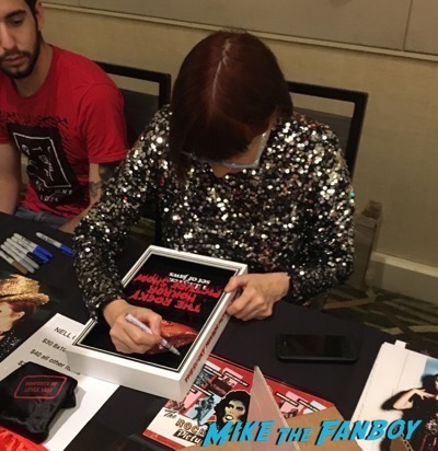 Nell Campbell signing autographs Rocky Horror Picture Show reunion 2016 hollywood Show 108