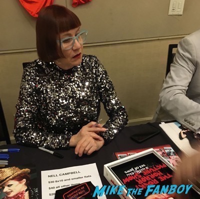 Nell Campbell signing autographs Rocky Horror Picture Show reunion 2016 hollywood Show 108