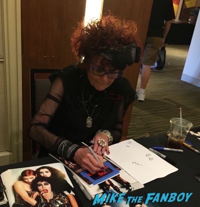 Patricia Quinn signing autographs Rocky Horror Picture Show reunion 2016 hollywood Show 108