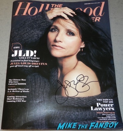 julia louise dreyfus signed autograph hollywood reporter 
