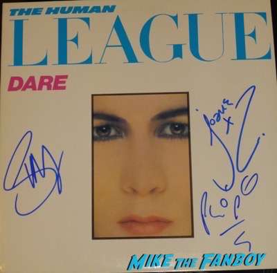 Human League signed autograph album PSA meeting fans Philip Oakey 3