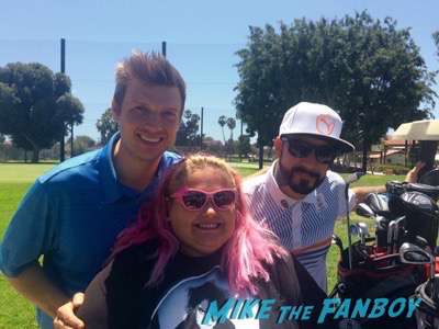Nick Carter and AJ McClean fan photo meeting fans selife