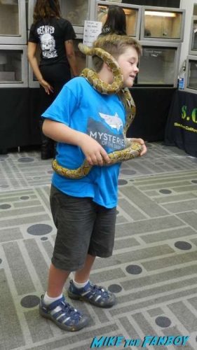 kids with snake ScareLA Cosplay 2016 horror costumes 26