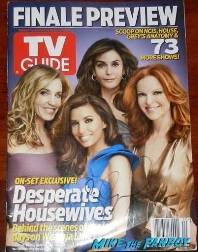 Eva Longoria Signed autograph desperate housewives magazine tv guide