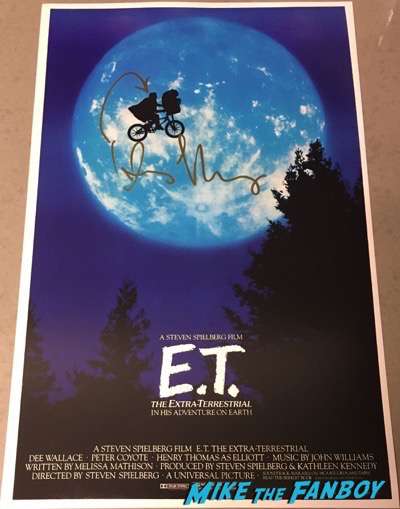 Henry Thomas signed autograph E.T. poster promo signed psa 