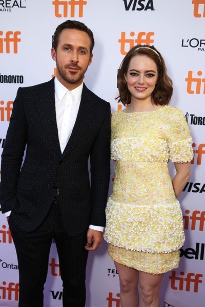 Ryan Gosling and Emma Stone seen at Summit Entertainment's "La La Land" premiere at the 2016 Toronto International Film Festival on Monday, Sept. 12, 2016, in Toronto. (Photo by Eric Charbonneau/Invision for LionsgateAP Images)