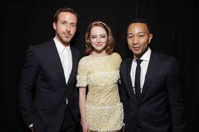 Ryan Gosling, Emma Stone and John Legend seen at Summit Entertainment's "La La Land" premiere at the 2016 Toronto International Film Festival on Monday, Sept. 12, 2016, in Toronto. (Photo by Eric Charbonneau/Invision for LionsgateAP Images)