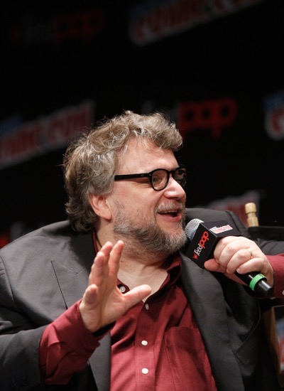 NEW YORK, NY - OCTOBER 08:  Creator and executive producer Guillermo del Toro speaks onstage as Netflix presents Dreamworks Trollhunters during New York Comic Con at Madison Square Garden on October 8, 2016 in New York City.  (Photo by Lars Niki/Getty Images for Netflix) *** Local Caption *** Guillermo del Toro