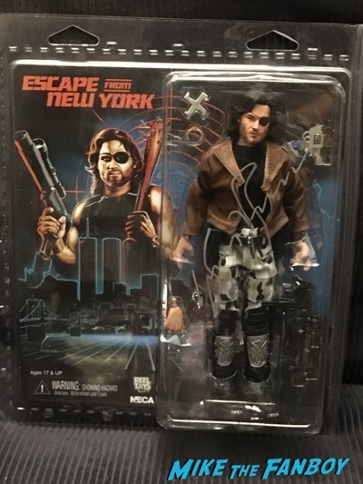 Kurt Russell Signed Autograph Escape from New York Snake Plisskin neca action figure