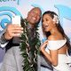 HOLLYWOOD, CA - NOVEMBER 14: Actors Dwayne Johnson (L) and Nicole Scherzinger attend The World Premiere of Disneyís "MOANA" at the El Capitan Theatre on Monday, November 14, 2016 in Hollywood, CA. (Photo by Jesse Grant/Getty Images for Disney) *** Local Caption *** Nicole Scherzinger; Dwayne Johnson