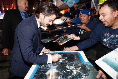 HOLLYWOOD, CA - DECEMBER 10:  Actor Diego Luna attends The World Premiere of Lucasfilm's highly anticipated, first-ever, standalone Star Wars adventure, "Rogue One: A Star Wars Story" at the Pantages Theatre on December 10, 2016 in Hollywood, California.  (Photo by Rich Polk/Getty Images for Disney) *** Local Caption *** Diego Luna