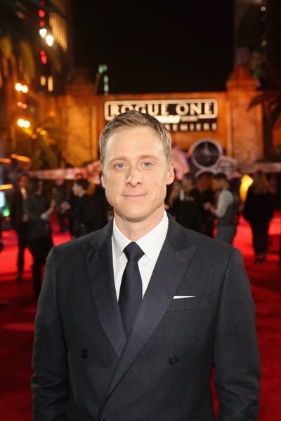 HOLLYWOOD, CA - DECEMBER 10:  Actor Alan Tudyk attends The World Premiere of Lucasfilm's highly anticipated, first-ever, standalone Star Wars adventure, "Rogue One: A Star Wars Story" at the Pantages Theatre on December 10, 2016 in Hollywood, California.  (Photo by Jesse Grant/Getty Images for Disney) *** Local Caption *** Alan Tudyk