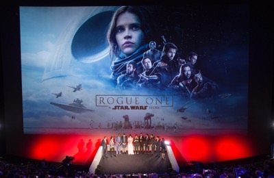 Cast & filmmakers attend an exclusive screening of Lucasfilm's highly anticipated, first-ever, standalone Star Wars adventure, "Rogue One: A Star Wars Story" at the BFI IMAX on Tuesday December 13, 2016 in London, UK.