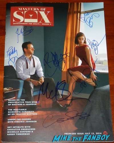 masters of sex season 3 promo presskit signed autograph 