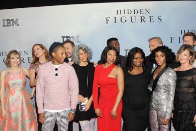 -  New York, NY - 12/10/16 - 20th Century Fox Celebrates 'HIDDEN FIGURES' with Special New York Screening Brought to you by IBM. -Pictured: Cast -Photo by: Marion Curtis/Starpix -Location: SVA Theater