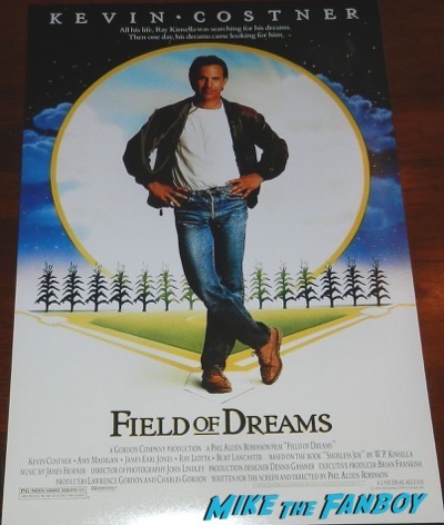 Kevin Costner signed autograph field of dreams poster psa