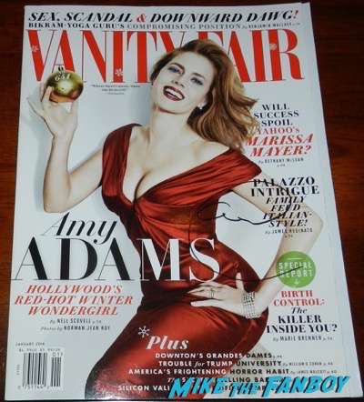 amy adams signed autograph vanity fair magazine psa