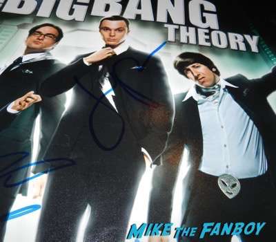 Jim parsons signed autograph the big bang theory poster 