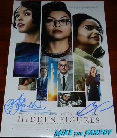 Hidden Figures signed autograph poster 