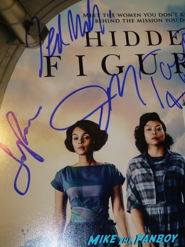 Hidden Figures Cast Signed Autograph Poster Janelle Monáe Octavia Spencer Taraji P. Henson