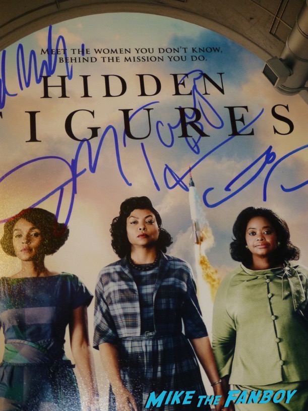 Hidden Figures Cast Signed Autograph Poster Janelle Monáe Octavia Spencer Taraji P. Henson