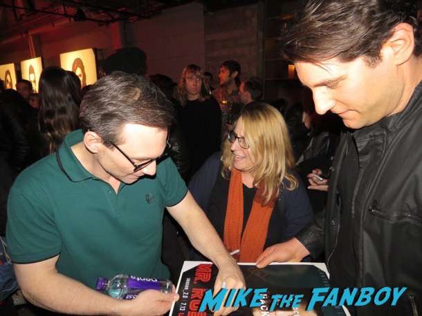Christian Slater meeting fans signing autographs Mr. Robot q and a 