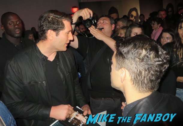Rami Malek meeting fans signing autographs Mr. Robot q and a 
