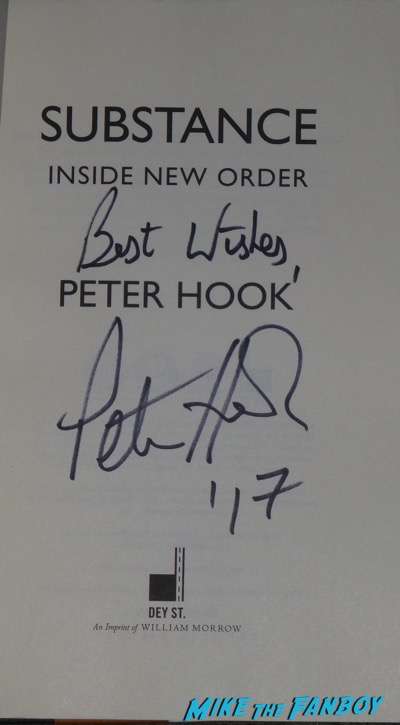 Peter Hook New Order Book Signing 2017 los angeles 7