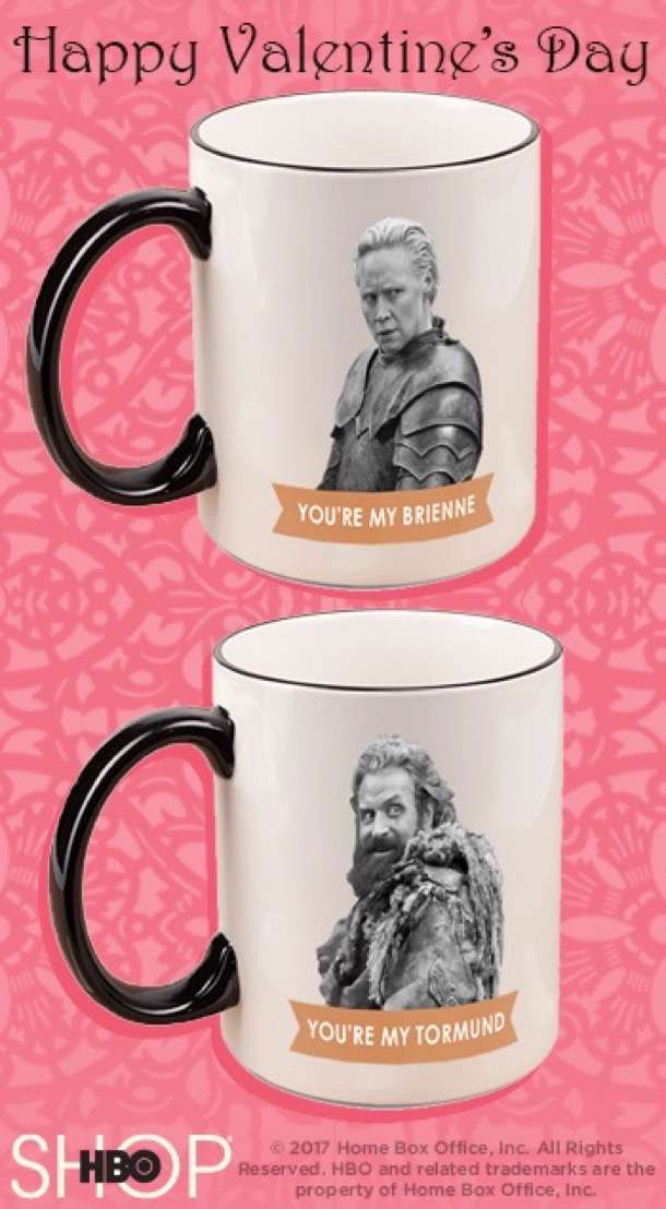 Valentine's Day game of thrones card