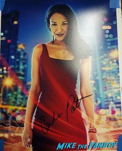 candice patton signed autograph flash poster
