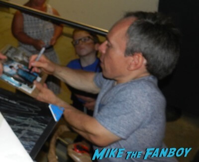 Warwick Davis signing autographs meeting fans rare 