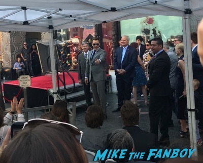 Chris Pratt walk of fame star ceremony meeting fans signing autographs 3