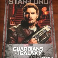 Chris Pratt signed autograph guardians of the Galaxy vol 2 poster psa