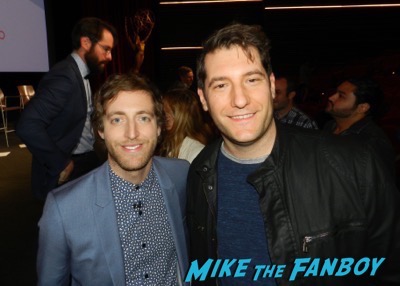Thomas Middleditch meeting fans signing autographs Silicon Valley FYC q and a meeting fans 